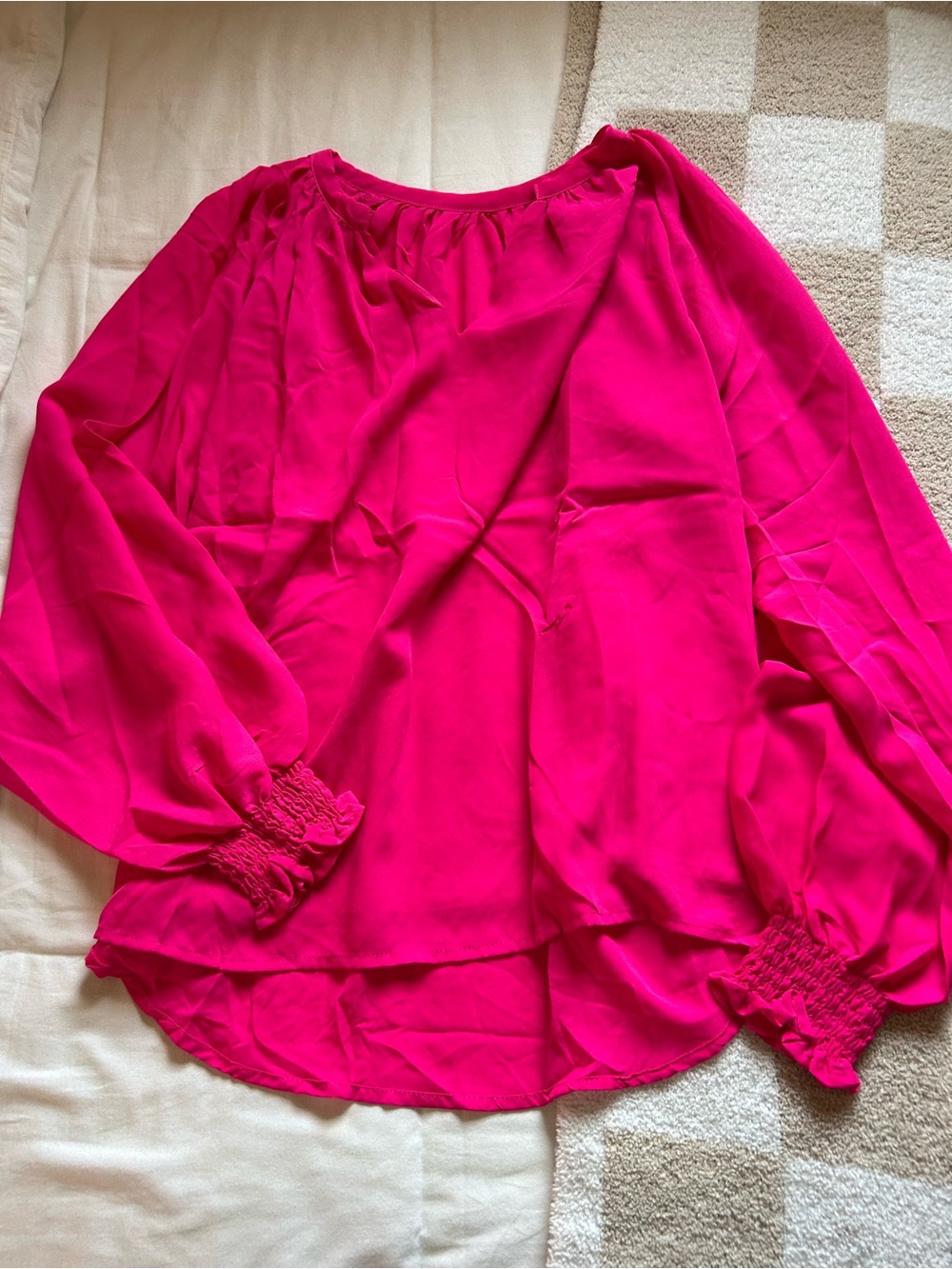 Hot Pink Blouse